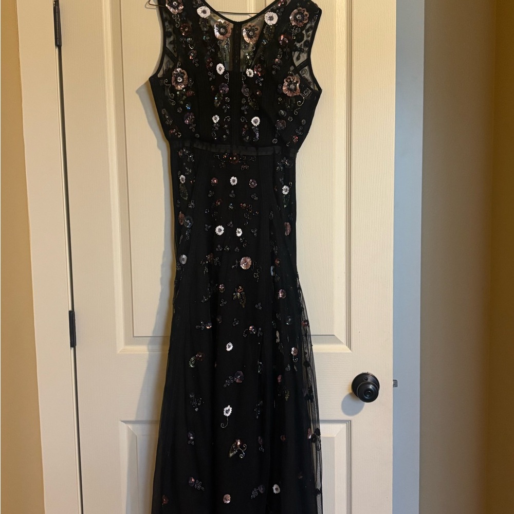 Chelsea & Violet Black Floral Maxi Dress